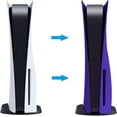 thumbnail image 3 of Quixal Disc Edition Face Plates Cover Skins Shell Panels for PS5, Starlight Purple, 3 of 6