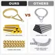 thumbnail image 3 of Collar De Cadena De Oro Para Perro De Acero Inoxidable De 18, 3 of 7