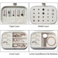 thumbnail image 2 of Jewellery Box Premium Jewellery Organiser Case Pu Leather Various Compartments HFW, 2 of 5