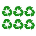 thumbnail image 4 of WASHWEPE Ensemble de 6 Autocollants pour Bac de Recyclage Vert PVC Graphiques Simples pour Utilisateurs de l'Environnement, 4 of 8