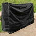 thumbnail image 5 of Sunnydaze 22" x 72" x 44.5" Black Solid Firewood Log Rack Cover, 5 of 9