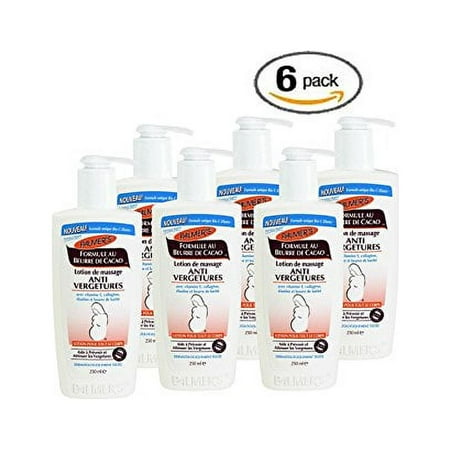 Palmer's Cocoa Butter Massage Lotion for Stretch Marks Pump Bottle 8.5 fl oz (Pack of 6)