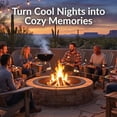 thumbnail image 6 of Sunnydaze 27" Round Steel Fire Pit Ring Insert, 6 of 13