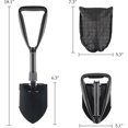 thumbnail image 3 of Mini pala plegable de acero con alto contenido de carbono, mini pala plegable de supervivencia táctica al aire libre, ligera y portátil, herramienta de atrincheramiento, camping, senderismo, exca, 3 of 5