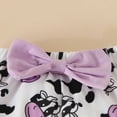 thumbnail image 6 of Baby Girl Clothes Toddler Baby Girl Clothes 3 6 9 12 18 Months Fall Outfits Solid Long Sleeve Cow Print Sweatshirt Tops + Bow Pants Set Kaprioy, 6 of 6
