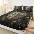thumbnail image 3 of Homewish Retro Medieval Knight Twin Sheet Sets 3pcs for Boys Girls,Vintage Soldier Sword Twin Fitted Sheet Microfiber,Chic Floral Flower Breathable Flat Sheet,Lightweight Room Decor, 3 of 7