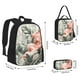 thumbnail image 2 of Disketp Tropical With Flamingos Mochila Estampada de Gran Capacidad con Lonchera y Estuche, Set de 3 Piezas para Estudiantes, 2 of 7
