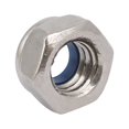 thumbnail image 3 of Unique Bargains 8pcs M6 x 1mm Pitch Metric Thread 304 Stainless Steel Left Hand Lock Nuts, 3 of 5