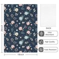 thumbnail image 2 of 2 Pcs Pioneer Flower Floral Print Pattern Kitchen Towels, Funny Microfiber Dish Towel Set, 18" X 26" Tea Towels, 2 of 6
