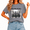 1-grey, variant on Cozymy Women Lightweight Halloween Top with Witches Holding Hands Print Relaxed Tee Classic Graphic T-shirt