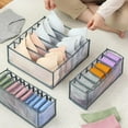 Underwear Organizer Foldable Cloth Drawer Organizer Soft Fabric Sock