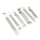 thumbnail image 2 of 6pcs Car Trim Removal Tool Kit Stainless Steel Solid Rustproof Universal Clip Pry Tools for Door Window Audio, 2 of 9