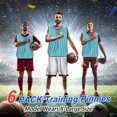 thumbnail image 5 of Scrimmage Training Vest 25x17" Soccer Jersey Sport Team Pinnies, Lake Blue 6 Pack, 5 of 6