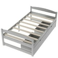 thumbnail image 5 of Euroco Twin Size Wooden Daybed with 2 Storage Drawers for Kids Bedroom, Gray, 5 of 12