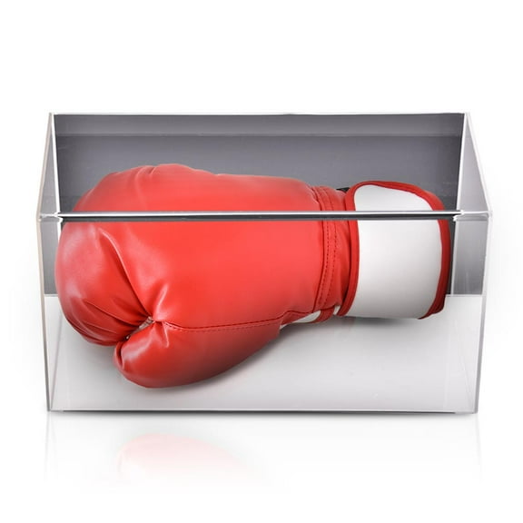 CROSSDESIGN Boxing Glove Display Case Acrylic Wall Mount Horizontal Show Case Baseball Mitt UV-Protected Full Size