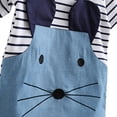 thumbnail image 3 of Gyratedream Toddler & Baby Girls Cartoon Mouse Striped Summer Dress, 3 of 6