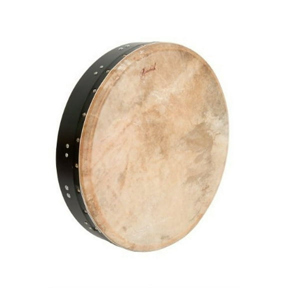 Bodhran, 18" x 3.5", Tuneable, Black, T-Bar
