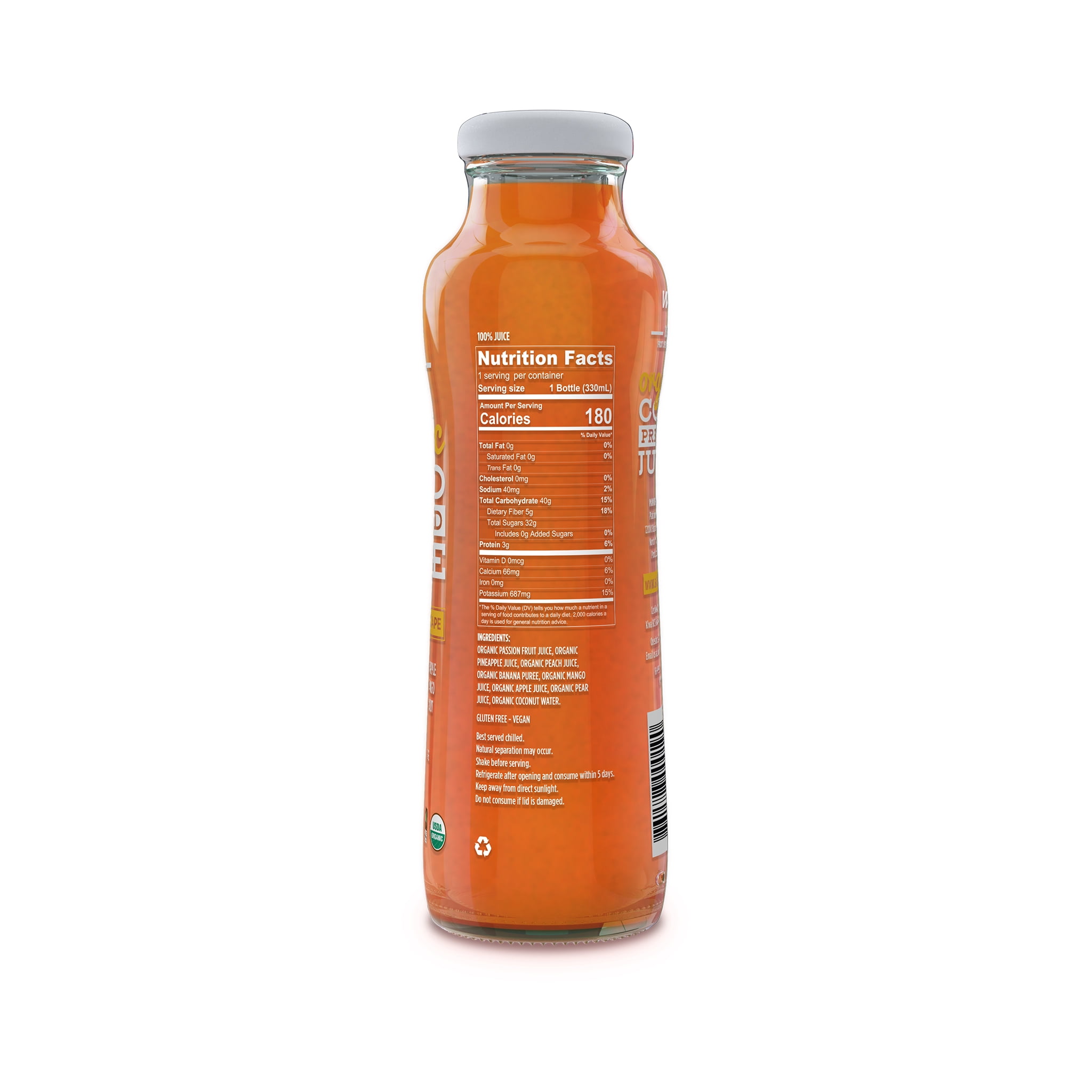 AllWellO Tropical Escape Organic Cold-Pressed Juice - 11.1 fl oz - 6 Pack