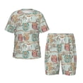 thumbnail image 1 of Balery Cute Owl Conjunto de Pijama Infantil de Manga Corta con Estampado – Ropa de Dormir de Algodón Suave-3X-Large, 1 of 6