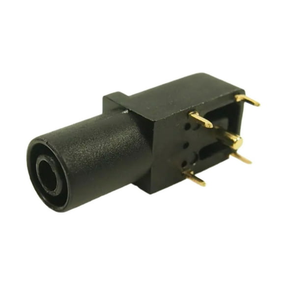 FCR7350B Connector Jack Banana Standard Banana Solder Black : RoHS