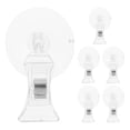 thumbnail image 1 of Shisuyan 6pcs Aquarium Food Clips With Strong Suction Cups Rotatable Fish Tank Feeder Clips Plastic Fish Feeding Rings For Seaweed And Vegetables, 1 of 8