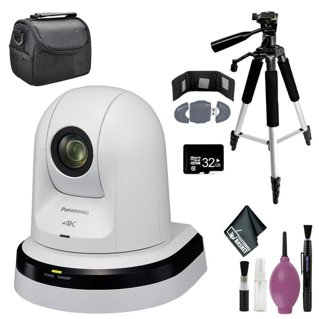 Panasonic AW-UE70 4K Intégré Jour / Nuit PTZ Caméra Intérieure (Blanc) - 72" Trépied - 32GB MicroSD & Plus