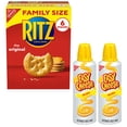 thumbnail image 3 of RITZ Original Crackers and ZS23 Easy Cheese Cheddar Snack Variety Pack, 1 Family Size Box & 2 Cans, 3 of 6