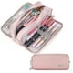 thumbnail image 1 of Estuche para lápices Estuche grande para bolígrafos con 3 compartimentos Útiles escolares abiertos por ambos lados,/Rosa/ kaili Sencillez, 1 of 4