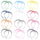 thumbnail image 4 of 24 diademas anchas con hebilla, color caramelo, de plástico, para el pelo de mujeres y niñas (colores variados), 4 of 5