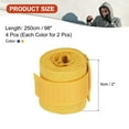 thumbnail image 2 of Uxcell Boxing Hand Wraps, Elastic Cotton Wrist Straps for Martial Arts Blue/Yellow 98 Inch, 2 of 7