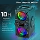 thumbnail image 3 of Altavoz Bluetooth, altavoz inalámbrico portátil de 40 W (pico de 60 W) con luces de colores, doble subwoofer de graves pesados, radio FM, reproductor de MP3, altavoz estéreo fuerte para el hogar, fies, 3 of 5