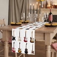 thumbnail image 2 of Table Runners 72 Inches Long Dress Scarves, Music Farmhouse Kitchen Table Runner, Coffee Tablerunners, Red Beige Guitar Modern Art 13x72 Inch, 2 of 9