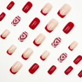 thumbnail image 3 of Uñas postizas adhesivas PEPFTG diseño corazón de San Valentín 24 piezas, 3 of 7
