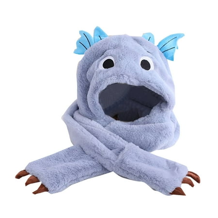 

Toddler Hats Scarves Warm Autumn Winter Baby Plush Boys Girls Ear Protection Hats Children Integrated Hat With Gloves Winter Baby Hats