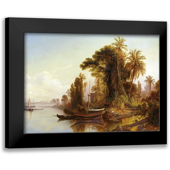 Bellerman, Ferdinand 14x11 Black Modern Framed Museum Art Print Titled - Paisaje Venezolano