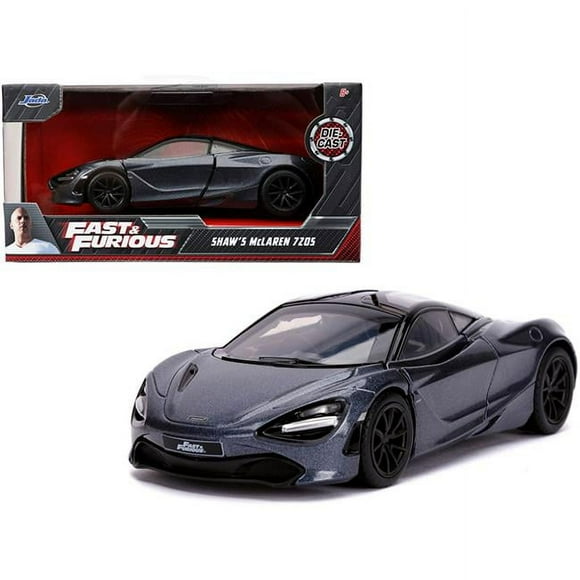 Jada 30755 Shaws McLaren 720S Right Hand Drive Metallic Gray Fast & Furious Presents- Hobbs & Shaw 2019 Movie 1-32 Scale Diecast Model Car