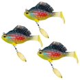 thumbnail image 1 of Multiple Pre-Rigged Jig Head Soft Fishing Lures - 3PCS Paddle Tail Bass Lures with Hidden -Sharp Hook and Spinner Versatile Mimics Natural Prey Swimbaits for Freshwater Fishing, 1 of 9