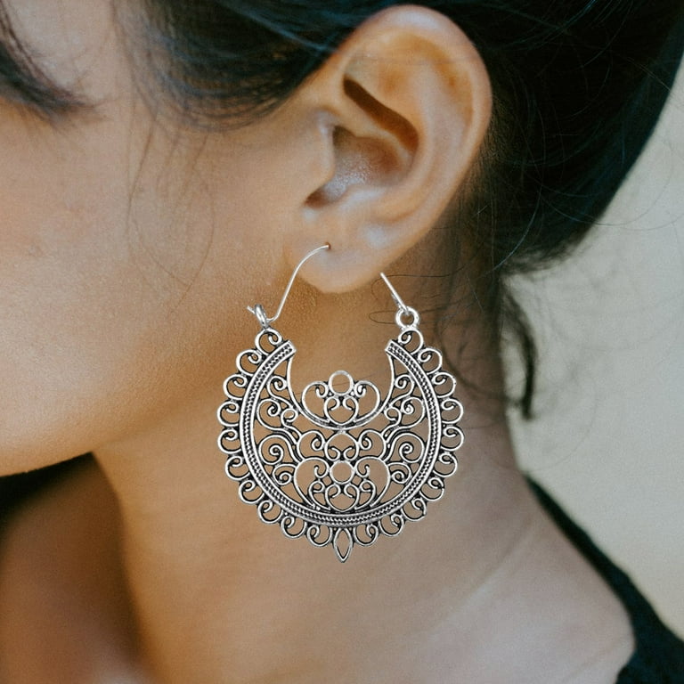 Rinsvye Women Boho Earrings Jewelry Chunky Stud Earrings For Women