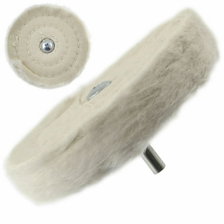 

100mm 1/4 Inch Grinder Mandrel Soft Cotton Polishing Buffing Mop Cleaning Tool