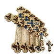 thumbnail image 6 of Tierra Santa Ltd. Wall Wood Cross Vintage Jerusalem Gemstones Antique Style Decor 13", 6 of 6