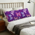 thumbnail image 4 of Naloa Bright Butterflies Body Pillow Cover, Pillowcases with Hidden Zipper Breathable Long Pillow Case (Pillows are not included,20x54 inch), 4 of 7