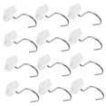 thumbnail image 6 of CIMAXIC 12Pcs White Rose Shower Curtain Hooks Sturdy Household Bathroom Curtain Rod Hooks, 6 of 8