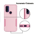 thumbnail image 4 of For Moto G Pure / G Power 2022 Case, 2 in 1 Heavy Duty Armor Shockproof Cases,Hisdou Hybrid Dual Layer Rubber Drop Protection Grip Plastic Bumper Sturdy Phone Cover for Moto G Pure -Pink, 4 of 6