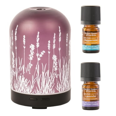 Better Homes & Gardens 3 Piece Diffuser Set, Lavender Fields, 100 mL
