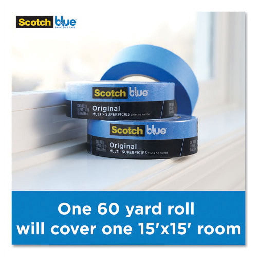 Original Multi-Surface Painter's Tape, 3" Core, 2" X 60 Yds, Blue | Bundle of 10 Rolls