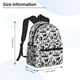 thumbnail image 2 of Disketp Black White Halloween Mochila Ligera Clásica con Múltiples Bolsillos, Mochila Casual para Hombre y Mujer, Ideal para Escuela, Trabajo y Viajes, 2 of 6