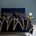 thumbnail image 3 of Gold Black Line Abstract Geometric 3D Pattern 3D Duvet Cover Set Quilt Cover Theme of for Bedroom Decoration, 3 of 6