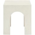 thumbnail image 4 of Meridian Furniture Table d'Appoint en Béton Crème Renza pour Intérieur / Extérieur, 4 of 8