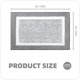 thumbnail image 2 of Color&geometry 45x65cm Non-slip Bath Mat, Machine Washable Absorbent Shower Mat, Soft For Bathroom, Kitchen - Gray, 2 of 5