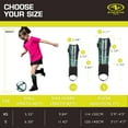 thumbnail image 4 of Athletic Works Small Soccer Shin Guards for Kids, Durable PP Shell, Black/Blue/Green, 4 of 8